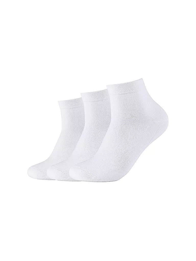 CAMANO | Sneaker Socken 3-er Pkg white | weiss