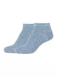 CAMANO | Sneakersocken Silky 2er Pkg. stone melange  | blau