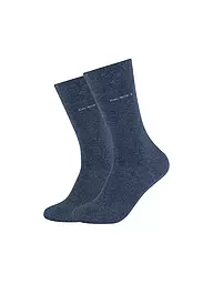 CAMANO | Socken 2er Pkg navy melange | blau