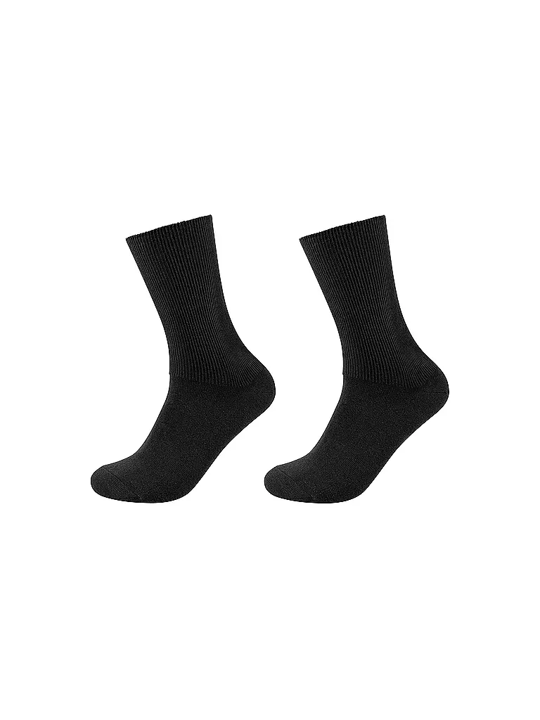 CAMANO | Socken 2er Pkg BAMBOO  black  | schwarz