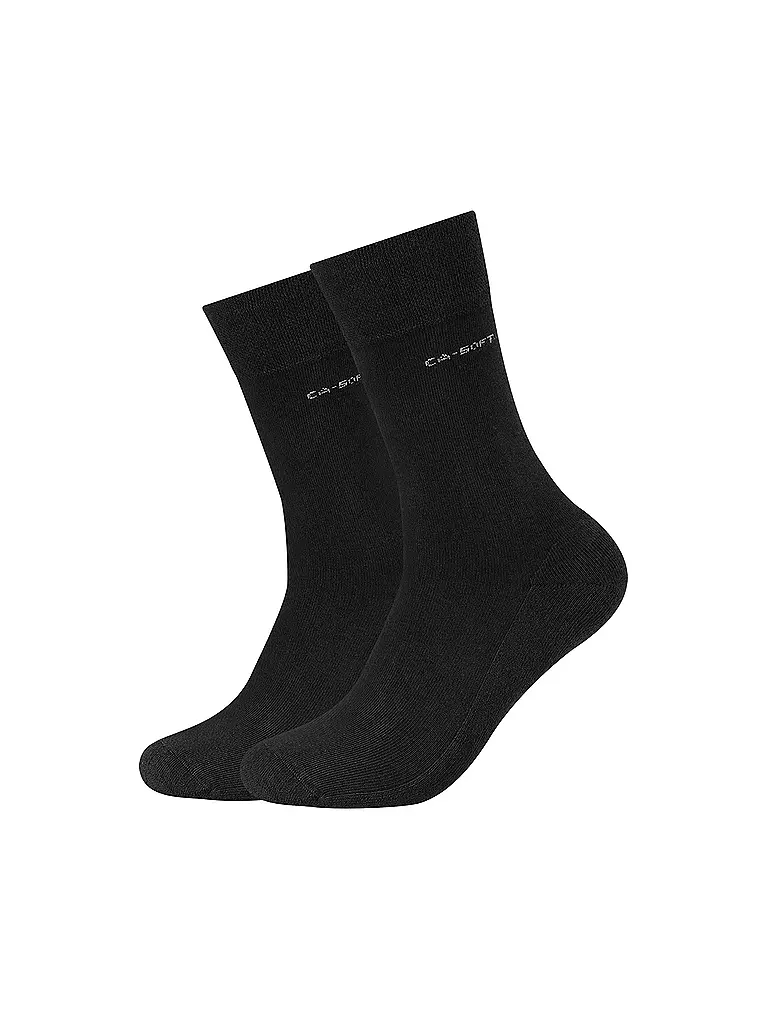 CAMANO | Socken 2er Pkg schwarz | schwarz