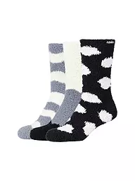 CAMANO | Socken 3er Pkg  egret | schwarz