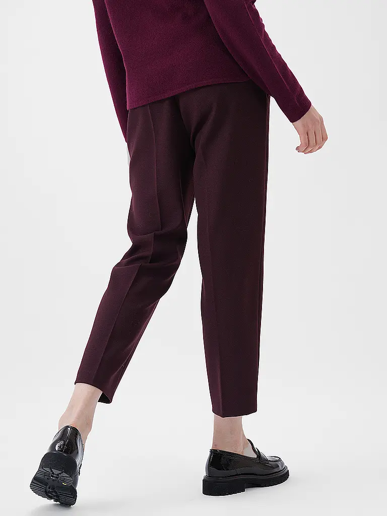 CAMBIO | Chino KRYSTAL FLAP | Dunkelrot