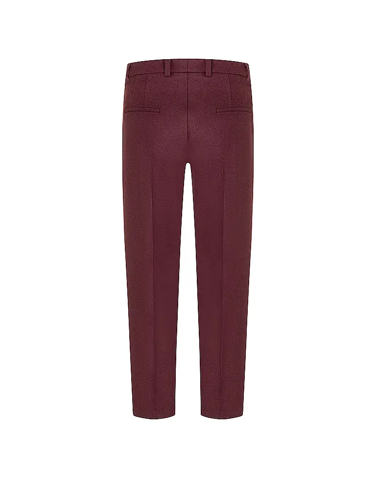 CAMBIO | Chino KRYSTAL FLAP | Dunkelrot