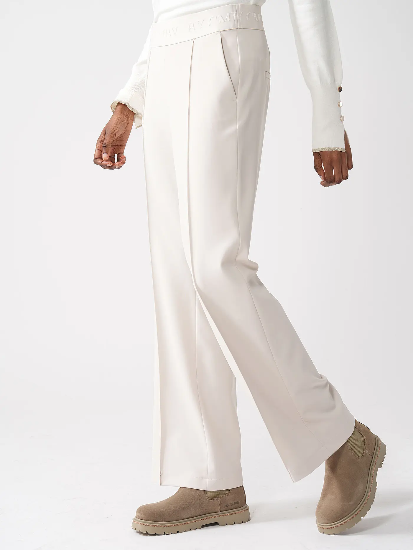 CAMBIO | Hose Flared Fit | creme