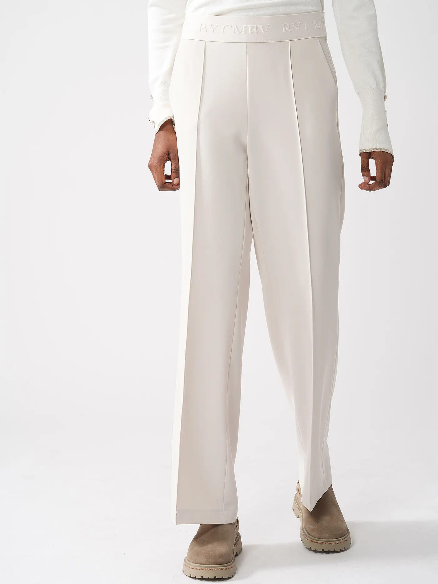 CAMBIO | Hose Flared Fit | creme