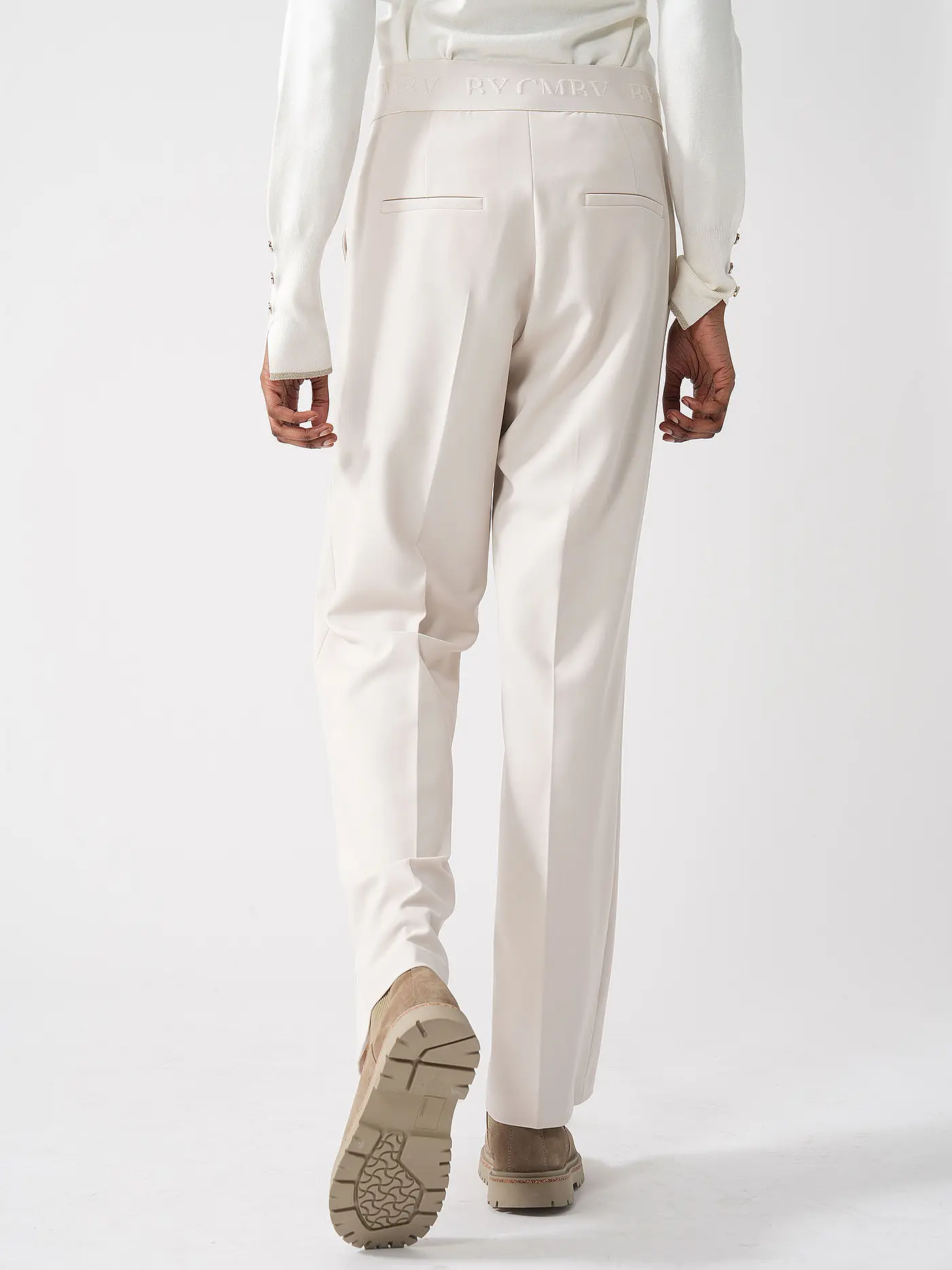 CAMBIO | Hose Flared Fit | creme