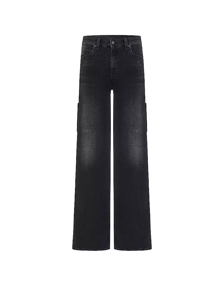 CAMBIO | Jeans Flared Fit ALIA | schwarz