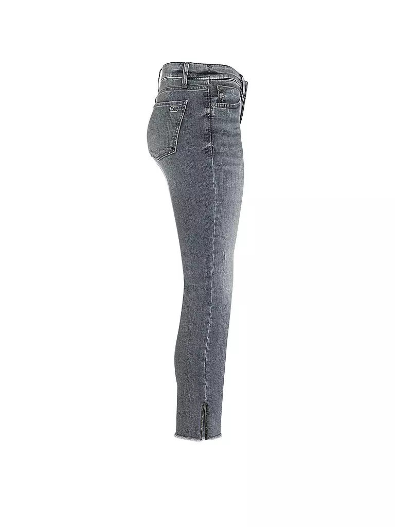 CAMBIO | Jeans Straight-Fit "Tess Short" 7/8 | grau