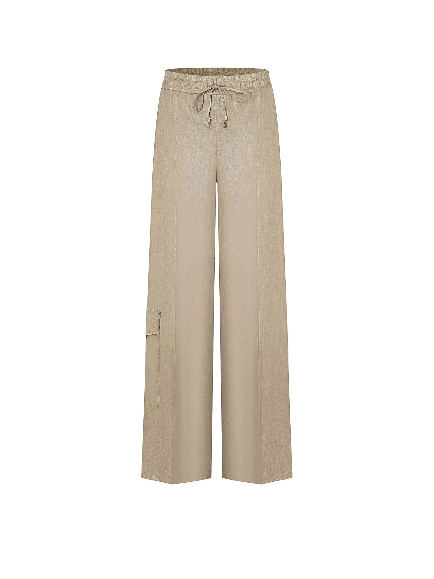 CAMBIO | Leinen Cargohose AMALIA CARGO | beige