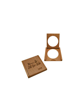 CANAL | Taschenspiegel Buche, 2,5-fach Vergrößerung, 5 cm