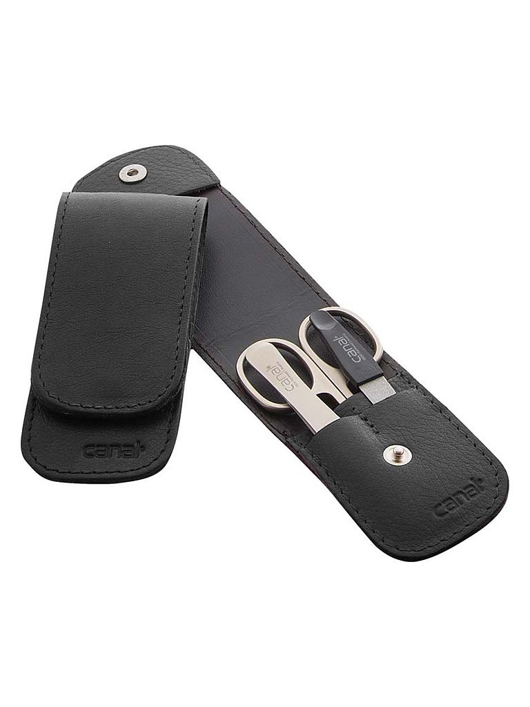 CANAL Stecketui mit Druckknopf 3-teilig (Schwarz) 5376