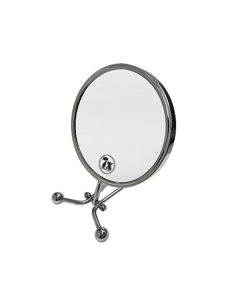 CANAL Hand- und Stellspiegel, 7-fach Vergrößerung, Ø 15 cm, Länge 29 cm, Metall