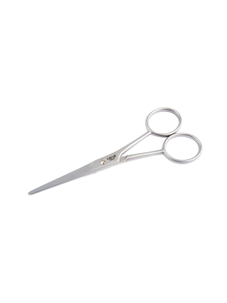 Herren-Bartschere Mit Doppelter Mikroverzahnung | 5 Zoll (12,7 Cm) Rostfreier Edelstahl, Matt | Profi-Bartschere Für Präzises Schneiden