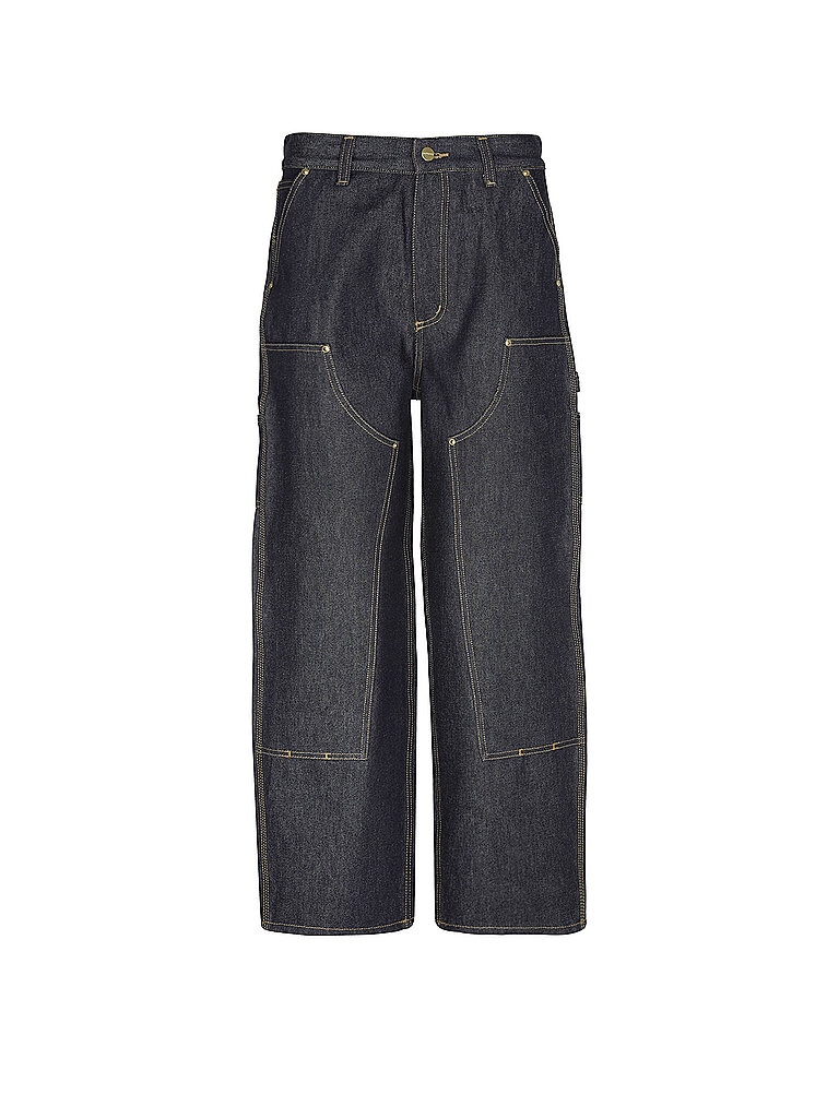 CARHARTT WIP Hose Barrell FIt BRANDON DOBLE KNEE dunkelblau | XS