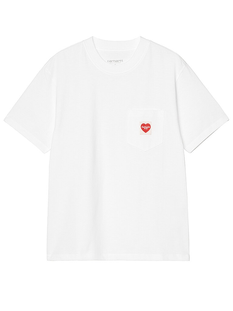 T-Shirt POCKET HEART weiss S damen