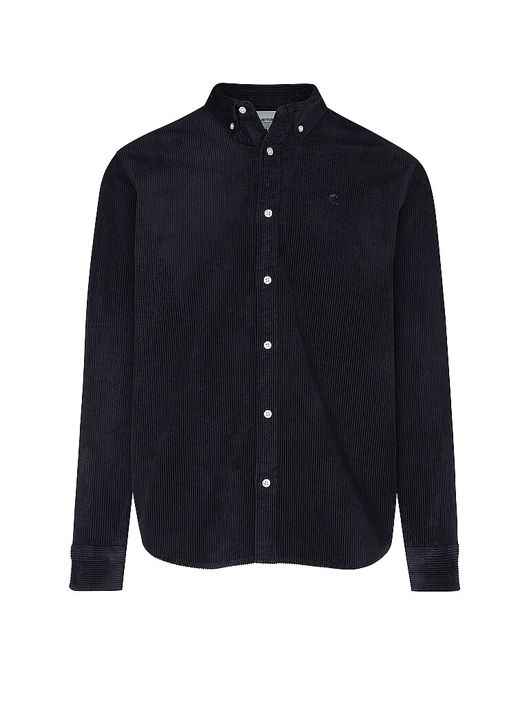 CARHARTT WIP Cordhemd MADISON dunkelblau | XS
