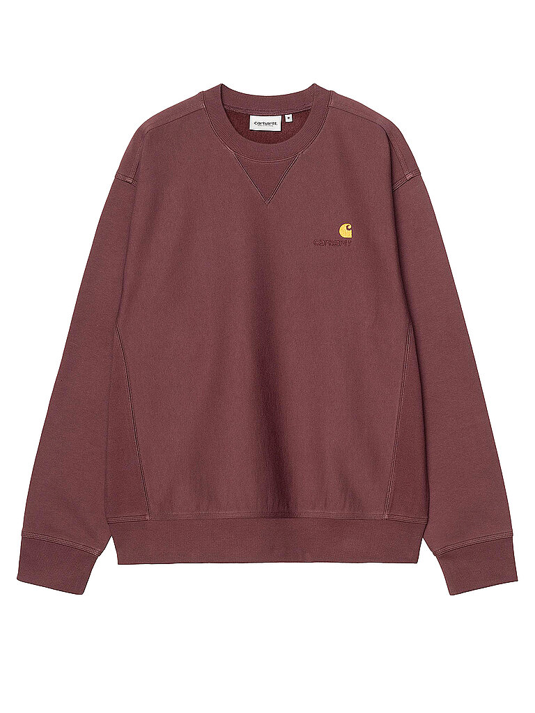 CARHARTT WIP Sweater AMERICAN SCRIPT  dunkelrot | S