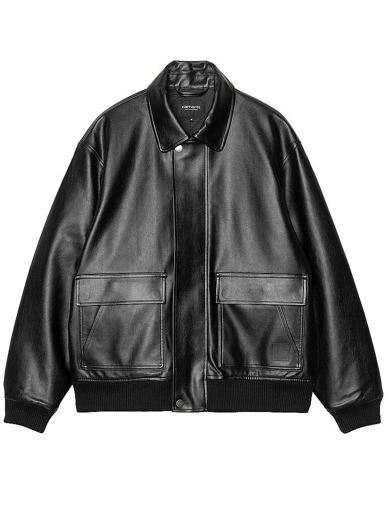 CARHARTT WIP Jacke in Lederoptik ARIZONA schwarz | XS