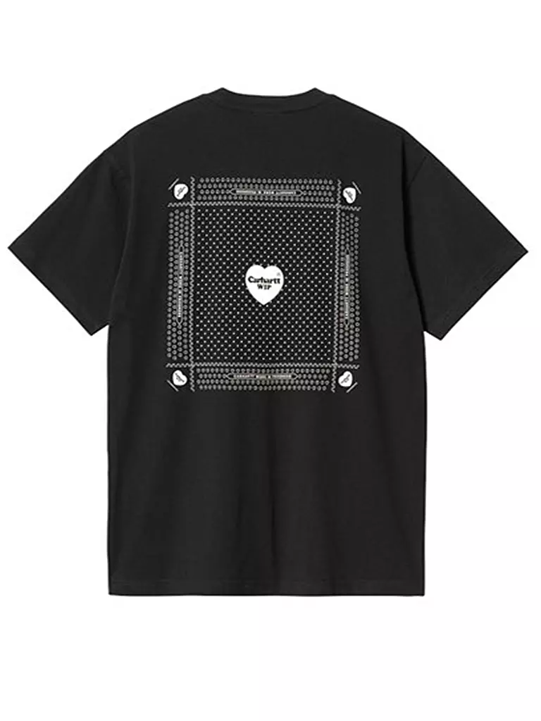 CARHARTT WIP | T-Shirt HEART BANDANA | schwarz