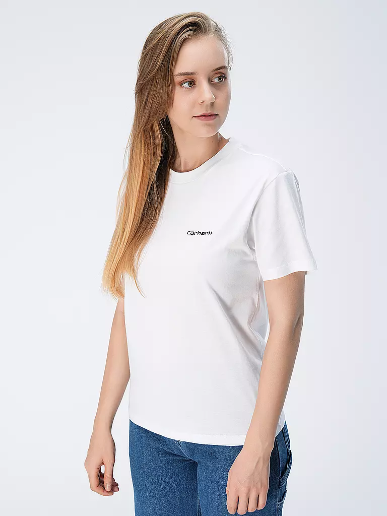 CARHARTT WIP | T-Shirt SCRIPT EMBROIDERY | weiss
