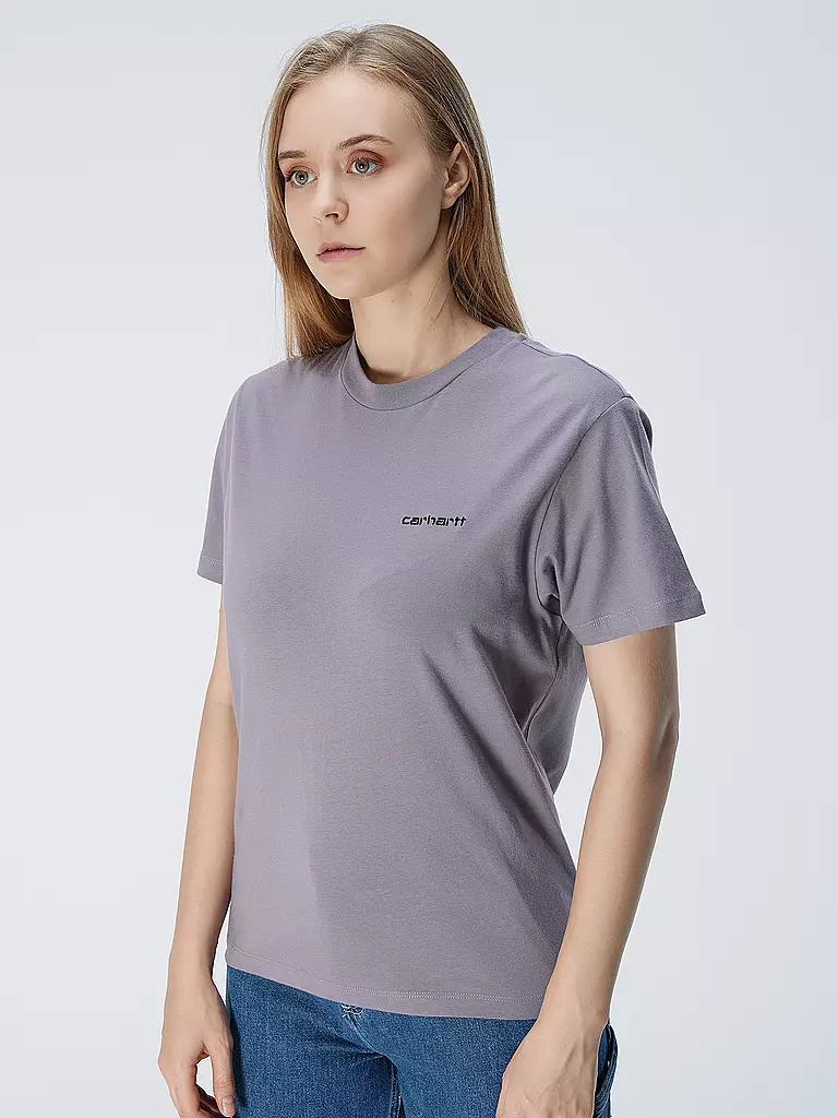 CARHARTT WIP | T-Shirt SCRIPT EMBROIDERY | lila
