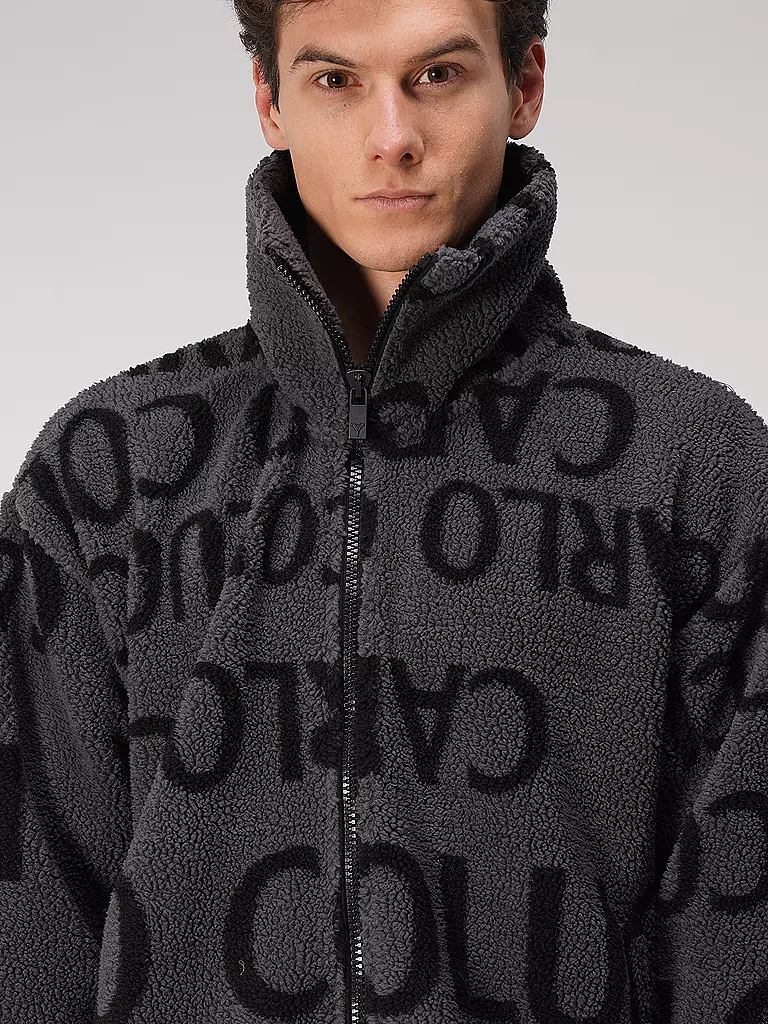 CARLO COLUCCI | Jacke in Felloptik | grau