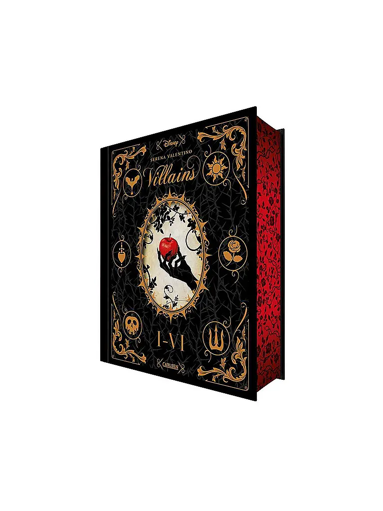 CARLSEN VERLAG | Buch - Disney Villains: Villains Band I-VI: Luxusausgabe mit Farbschnitt im düsteren Dark-Fantasy-Setting Valentino, Serena | Bunt