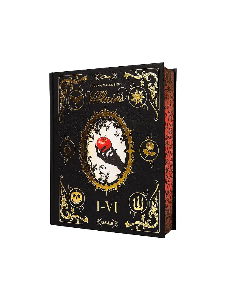 CARLSEN VERLAG | Buch - Disney Villains: Villains Band I-VI: Luxusausgabe mit Farbschnitt im düsteren Dark-Fantasy-Setting Valentino, Serena | Bunt