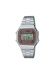 CASIO | Uhr VINTAGE silber braun A168WA-5AYES | silber