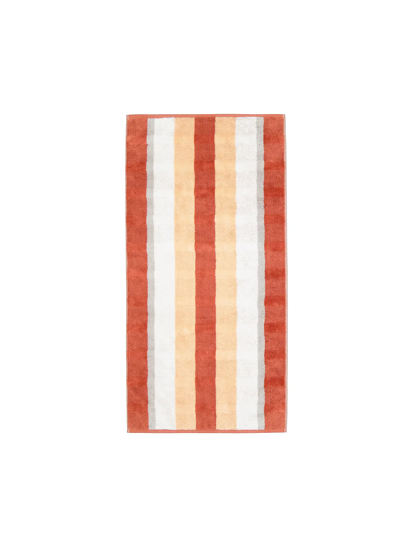 CAWÖ | Duschtuch NOBLESSE 80x160cm Anthrazit | orange