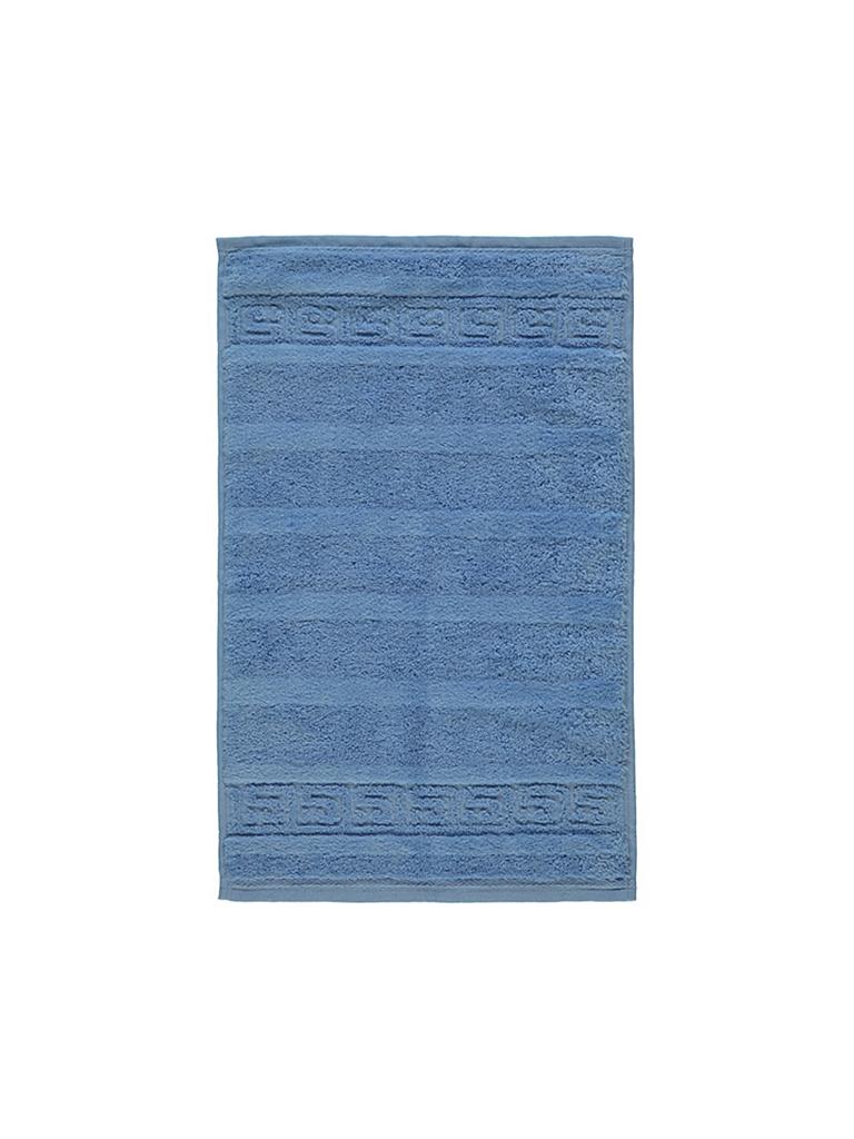 CAWÖ | Gästetuch "Noblesse" 30x50 cm (Mittelblau) | blau
