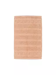 CAWÖ | Gästetuch NOBLESSE 30x50cm Mittelblau | orange