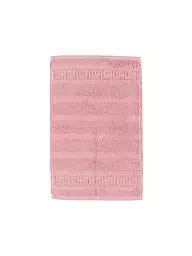 CAWÖ | Gästetuch NOBLESSE 30x50cm Mittelblau | rosa