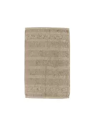 CAWÖ | Gästetuch NOBLESSE 30x50cm Mittelblau | beige