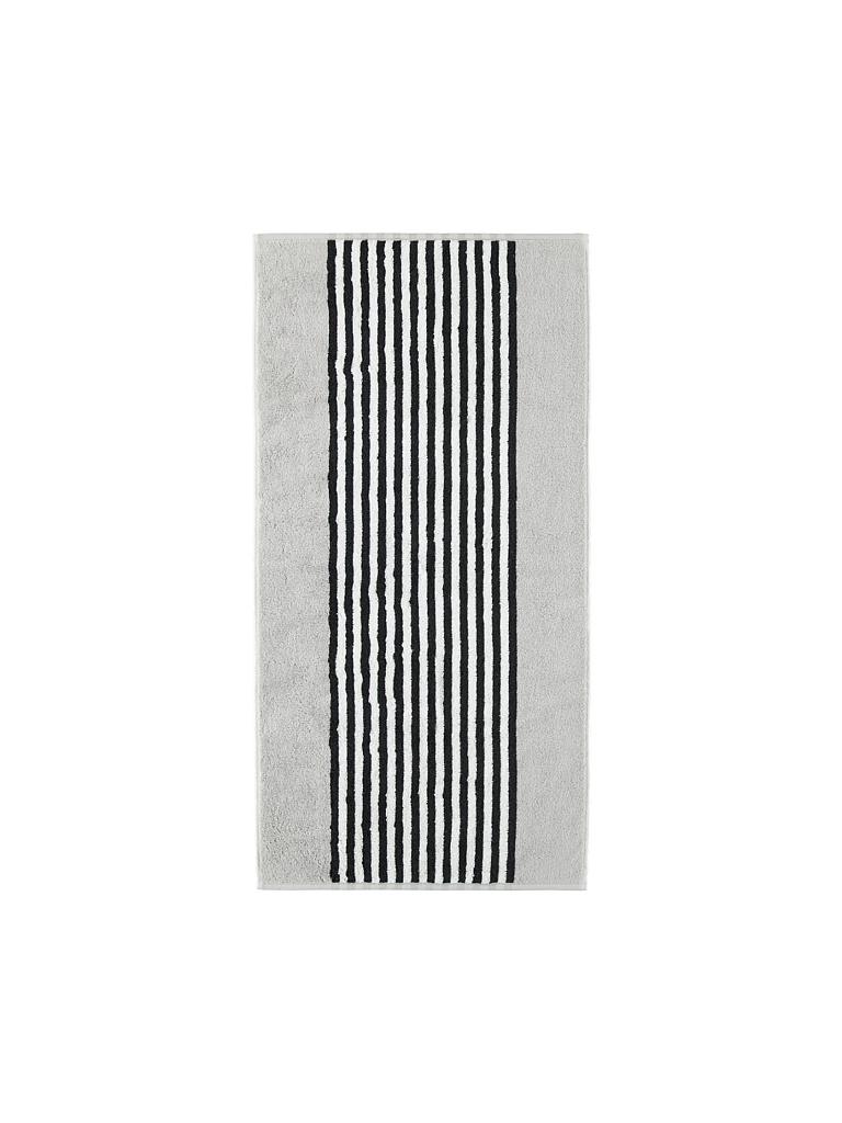 CAWÖ | Handtuch "Streifen" 50x100cm (Schwarz/Weiss) | weiß