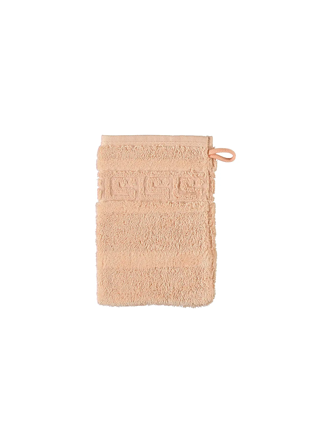 CAWÖ | Waschhandschuh NOBLESSE 16x22cm Lachs | orange