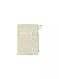 CAWÖ | Waschhandschuh NOBLESSE 16x22cm Mittelblau | beige