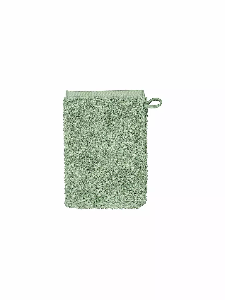 CAWÖ | Waschhandschuh Pure 16x22cm Salbei | grün