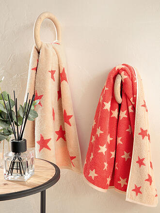 CAWÖ | Gästetuch NEW STAR 30x50cm Beige/Pink