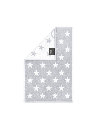 CAWÖ | Gästetuch NEW STAR 30x50cm Platin/Weiss