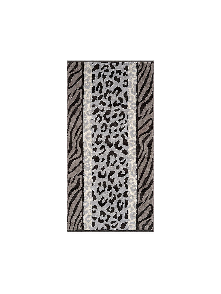 CAWÖ Duschtuch 80x150cm NOBLESSE ANIMAL Metal grau