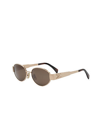 CELINE | Metal Triomphe goldene ovale Sonnenbrille