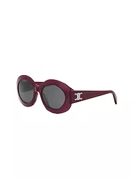 CELINE | Triomphe rote runde Sonnenbrille | dunkelrot