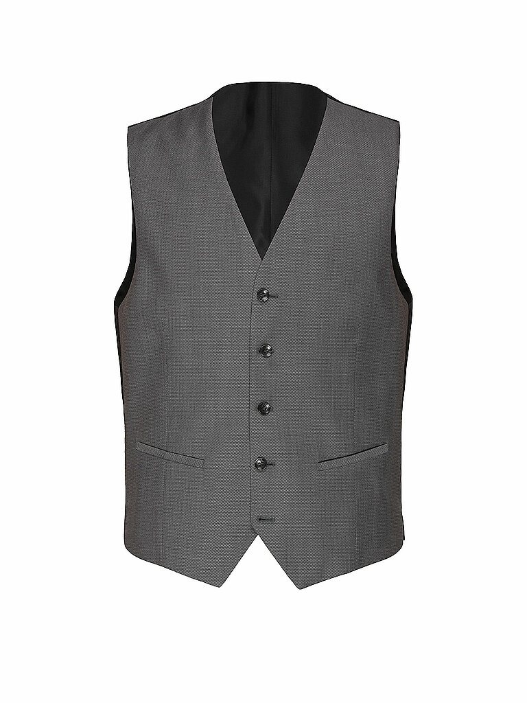 CG - CLUB OF GENTS Anzugweste Birdsey grau | 102