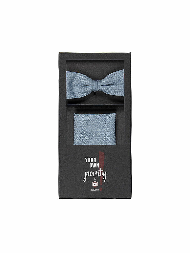 Set Fliege und Stecktuch PAXTON hellblau herren