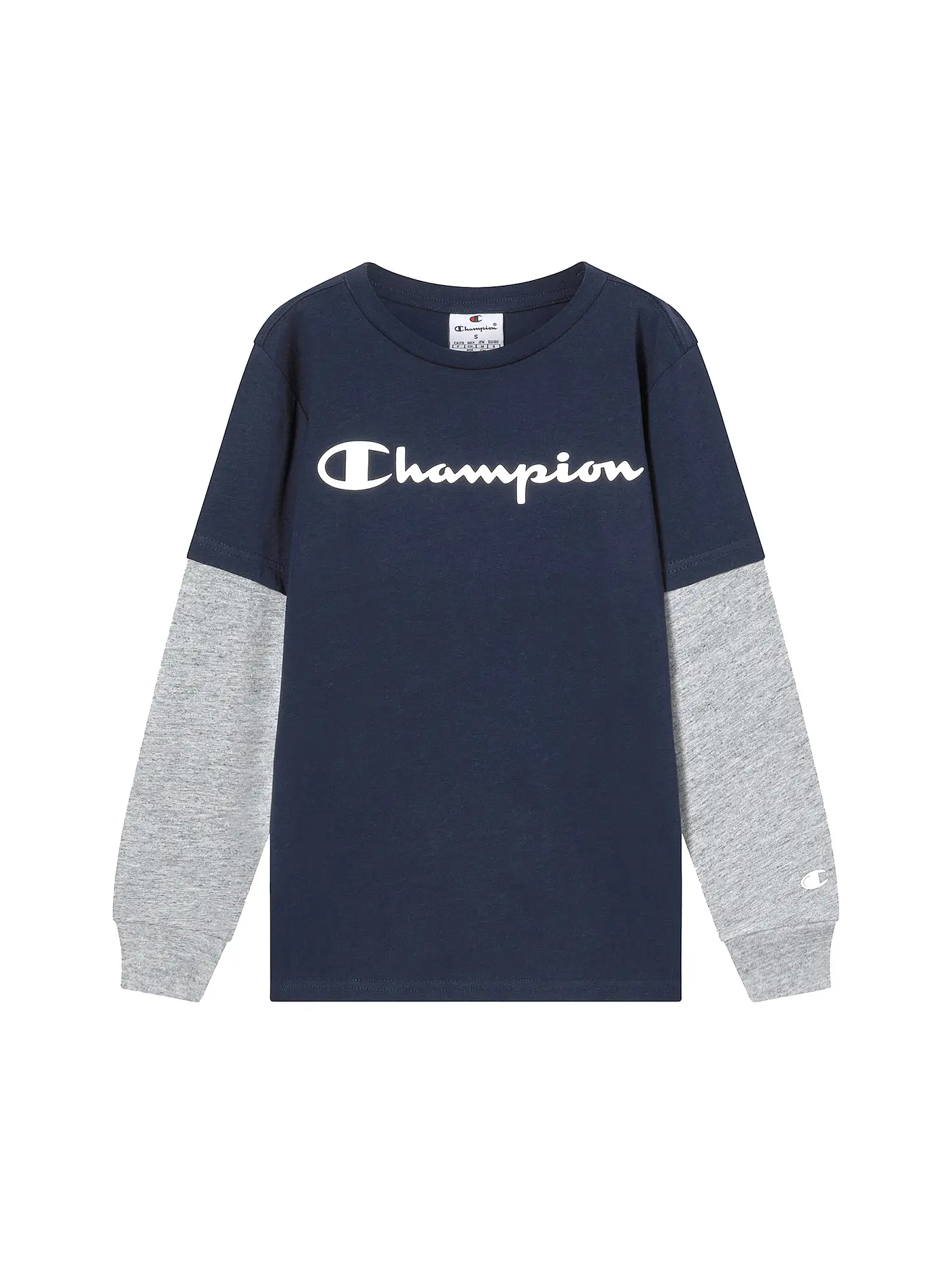 CHAMPION | Jungen Langarmshirt  | dunkelblau
