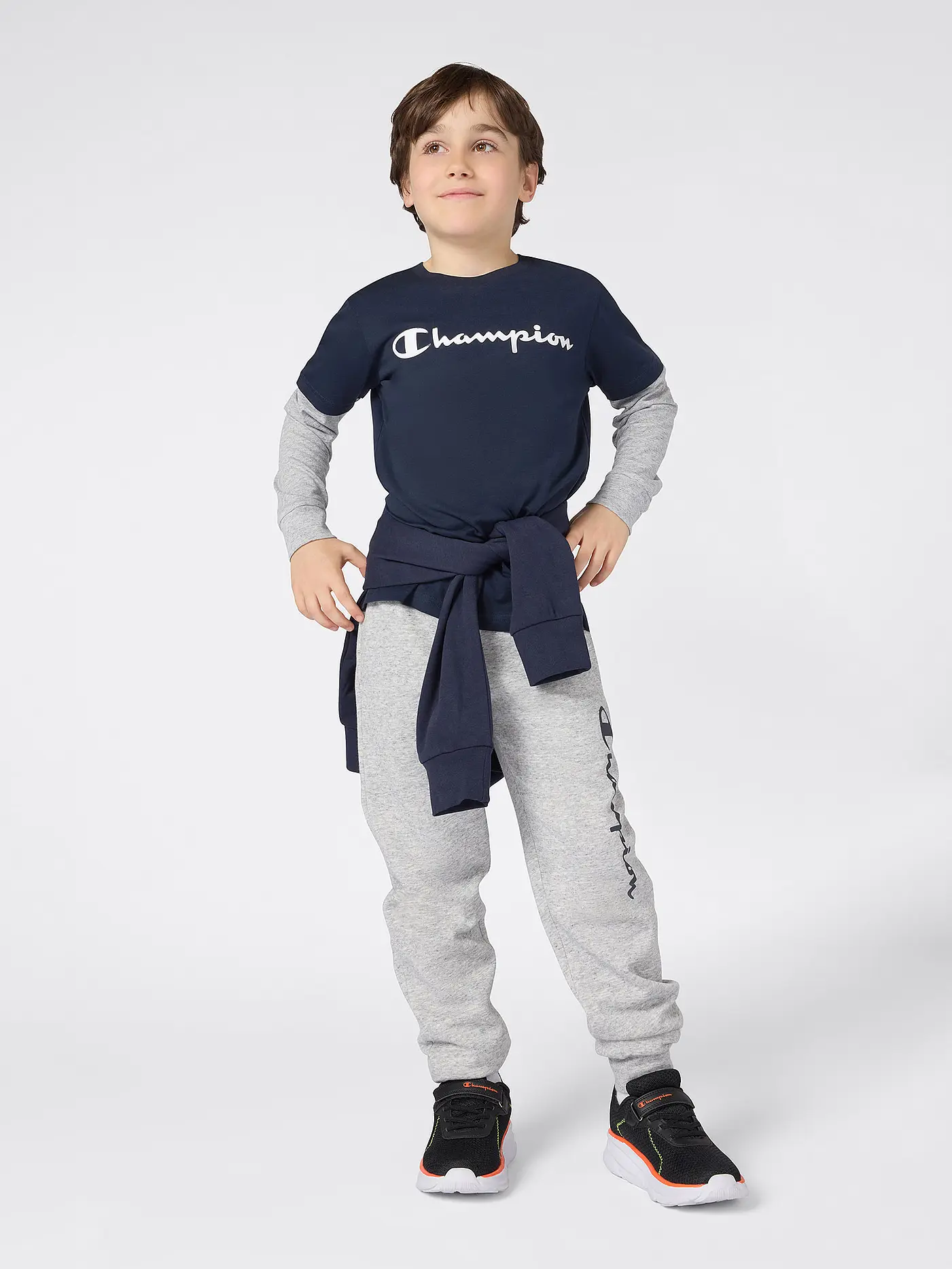 CHAMPION | Jungen Langarmshirt  | dunkelblau
