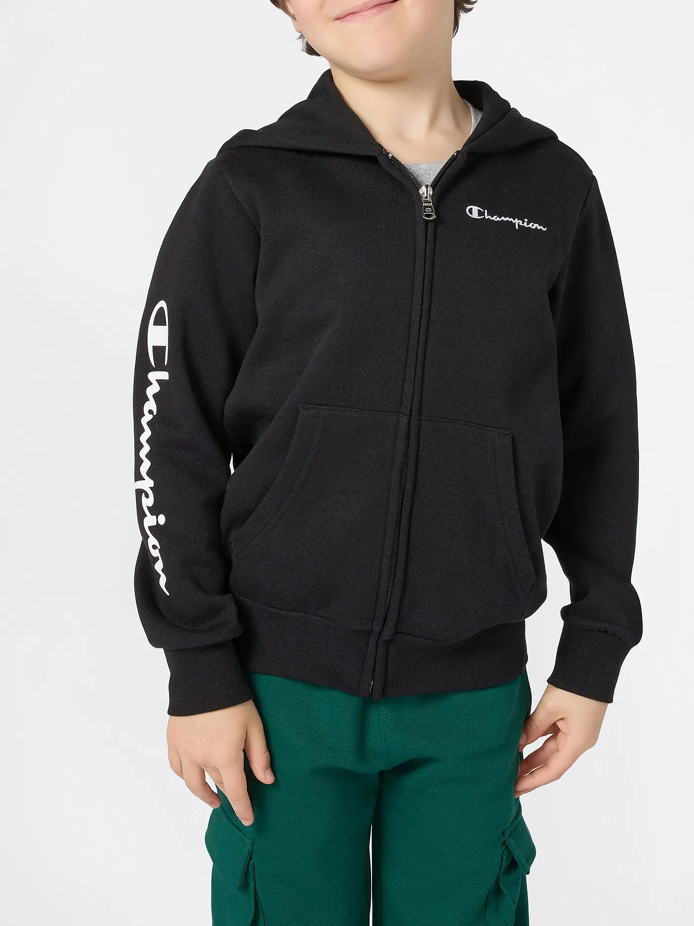 CHAMPION | Jungen Sweatjacke | schwarz