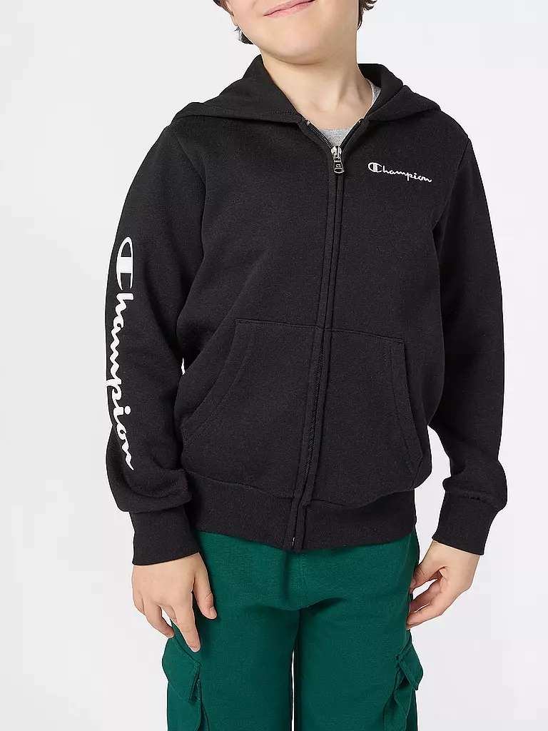 CHAMPION | Jungen Sweatjacke | schwarz
